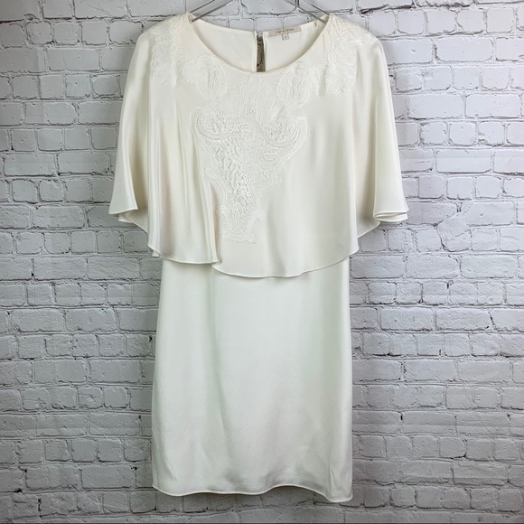 KOBI Halperin ivory zena silk lace dress size 6